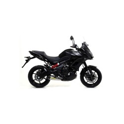 Terminale Race-Tech Approved alluminio Dark" con fondello carby" Kawasaki Versys 650 2017 2020