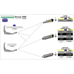 Kit collettori catalitico omologato Kawasaki Versys 650 2015 2016