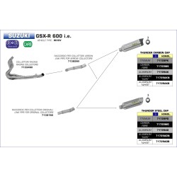 Raccordo per terminali Thunder per collettori originali Suzuki GSX-R 600 i.e. 2008 2010