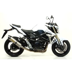 Terminale Race-Tech alluminio Dark" con fondello carby" Suzuki GSR 750 2011 2016