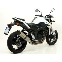 Terminale Race-Tech alluminio Dark" con fondello carby" Suzuki GSR 750 2011 2016