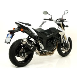 Terminale Race-Tech alluminio Dark" con fondello carby" Suzuki GSR 750 2011 2016