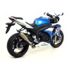 Terminale Works in titanio con fondello carby Suzuki GSX-R 1000 i.e. 2012 2016