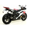 Terminale Pro-Race titanio omologato per collettori originali Yamaha YZF 600 R6 2012 2016