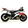 Terminale Thunder Approved titanio per collettori Arrow Yamaha YZF 600 R6 2012 2016