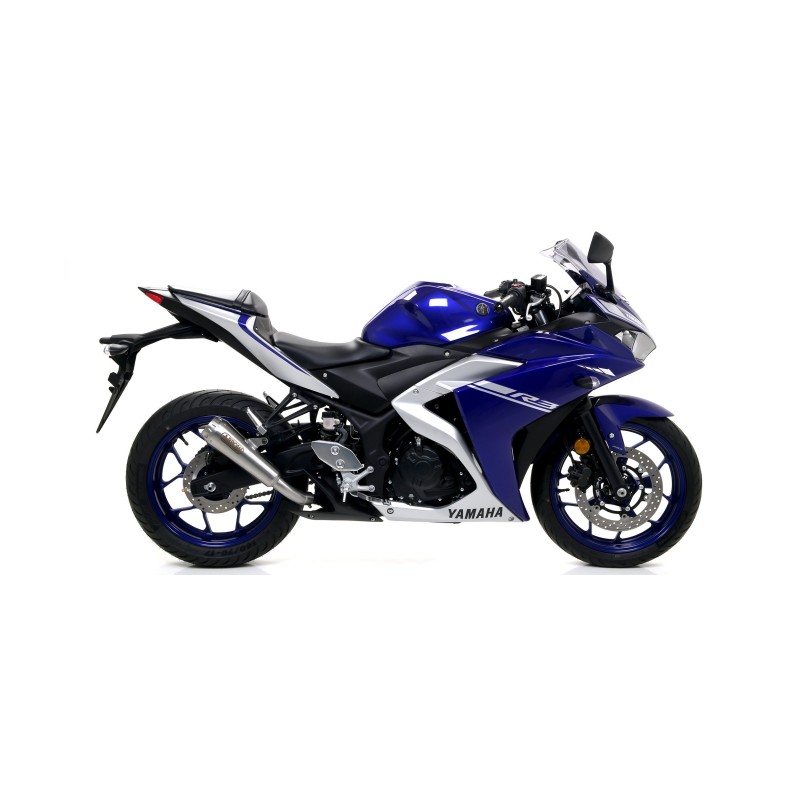 Terminale Street Thunder Titanio con fondello carby Yamaha YZF R3 2017 2018