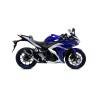 Terminale Street Thunder Titanio con fondello carby Yamaha YZF R3 2017 2018