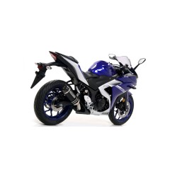 Terminale Street Thunder Titanio con fondello carby Yamaha YZF R3 2017 2018