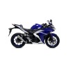 Terminale Street Thunder Titanio con fondello carby Yamaha YZF R3 2017 2018