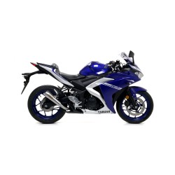 Terminale Street Thunder alluminio con fondello carby Yamaha YZF R3 2017 2018