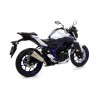 Terminale Street Thunder alluminio White" con fondello carby" Yamaha MT-03 2016 2017