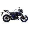 Terminale Street Thunder alluminio White" con fondello carby" Yamaha MT-03 2016 2017