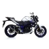 Terminale Street Thunder alluminio White" con fondello carby" Yamaha MT-03 2016 2017