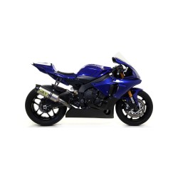 Terminale Indy Race alluminio Dark" con fondello carby" Yamaha YZF 1000 R1 2017 2019