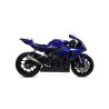 Terminale Indy Race alluminio Dark" con fondello carby" Yamaha YZF 1000 R1 2017 2019