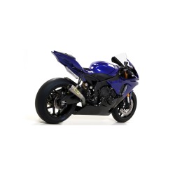 Terminale Indy Race alluminio Dark" con fondello carby" Yamaha YZF 1000 R1 2017 2019