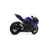 Terminale Indy Race alluminio Dark" con fondello carby" Yamaha YZF 1000 R1 2017 2019