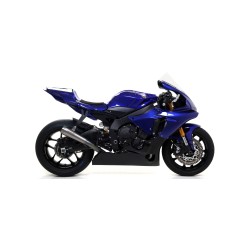 Terminale Indy Race alluminio Dark" con fondello carby" Yamaha YZF 1000 R1 2017 2019