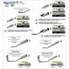 Terminale Indy Race alluminio con fondello carby + raccordo non catalitico Yamaha YZF 1000 R1 2017 2019