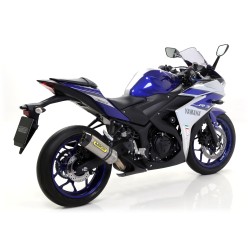 Terminale Pro-Race nichrom Dark"" Yamaha YZF R3 2015 2016