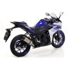 Terminale Pro-Race nichrom Dark"" Yamaha YZF R3 2015 2016