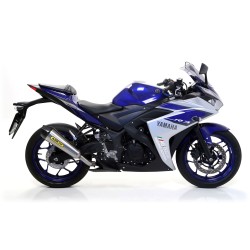 Terminale Pro-Race nichrom Dark"" Yamaha YZF R3 2015 2016