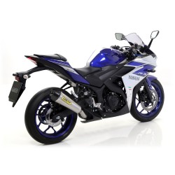 Terminale Pro-Race nichrom Dark"" Yamaha YZF R3 2015 2016