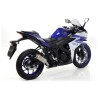 Terminale Pro-Race nichrom Dark"" Yamaha YZF R3 2015 2016