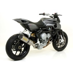 Terminale Race-Tech Approved titanio con fondello carby MV Agusta RIVALE 800 2014 2016