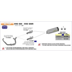 Raccordo centrale catalitico KTM 990 SM/SMR 2008 2013