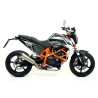 Terminale Race-Tech Approved titanio con fondello carby KTM DUKE 690 2012 2015