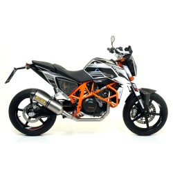 Terminale Race-Tech Approved titanio con fondello carby KTM DUKE 690 2012 2015