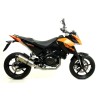 Terminale Race-Tech Approved alluminio Dark" con fondello carby" KTM DUKE 690 2008 2011