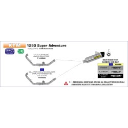 Collettore catalitico KTM 1290 Super Adventure 2015 2016
