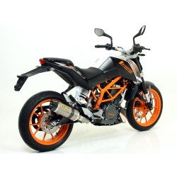 Terminale Thunder alluminio Dark" con fondello carby" KTM DUKE 390 2013 2016