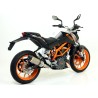 Terminale Thunder alluminio Dark" con fondello carby" KTM DUKE 390 2013 2016