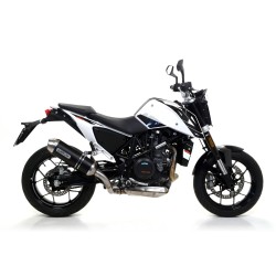 Terminale Race-Tech alluminio Dark" con fondello carby" KTM DUKE 690 2016 2018