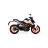 Terminale Thunder alluminio White" con fondello carby" KTM DUKE 390 2017 2020