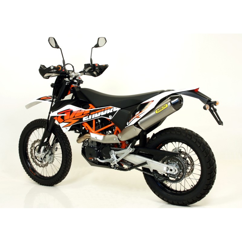 Terminale Race-Tech alluminio Dark" con fondello carby" KTM 690 Enduro R 2009 2016