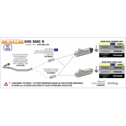 Raccordo catalitico omologato KTM 690 SMC R 2019 2020