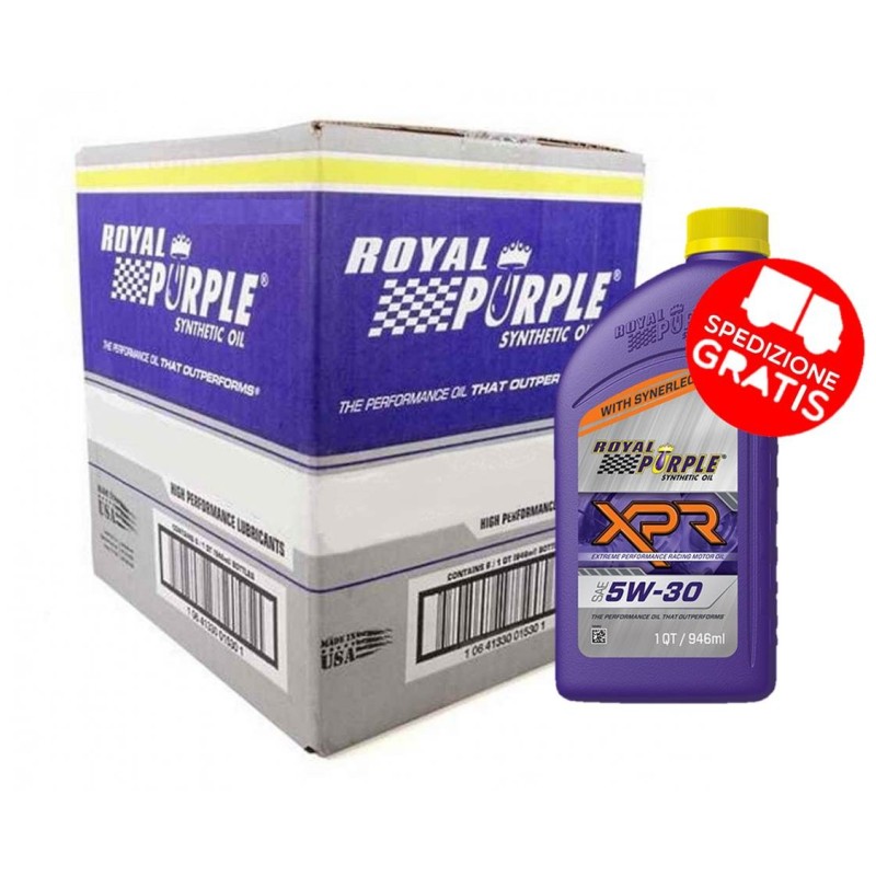 ROYAL PURPLE XPR Racing Oil 5W30 CARTONE DA 12 CONFEZIONI