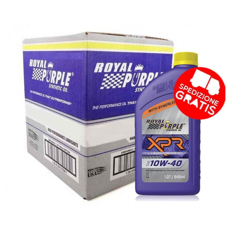 ROYAL PURPLE XPR Racing Oil 10W40 CARTONE DA 12 CONFEZIONI