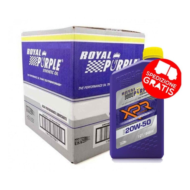 ROYAL PURPLE XPR Racing Oil 20W50 CARTONE DA 12 CONFEZIONI