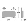 Pastiglie Freno Anteriori SBS DS-2 per APRILIA RSV 1000 R 1998/2000