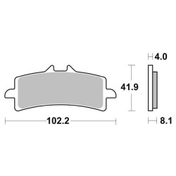 Pastiglie Freno Anteriori SBS DS-1 per BMW HP2 Sport 2009/2011