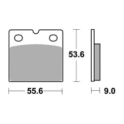 Pastiglie Freno Anteriori SBS DS-2 per BMW K 75 C 1985/1988