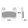 Pastiglie Freno Anteriori SBS DS-2 per BMW R 1250 RT / Sport 2019/2020