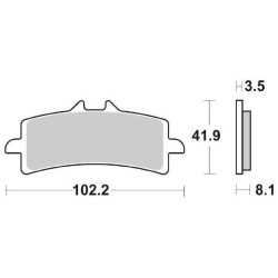 Pastiglie Freno Anteriori SBS DS-1 per APRILIA RSV4 1100 Factory ABS 2019/2019