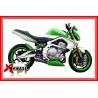 TERMINALE HP CORSE HYDROFORM per KAWASAKI ER 6N 6F OMOLOGATO