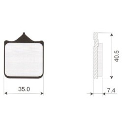 PASTIGLIE anteriori ZCOO B007 per Aprilia RS 660 21/24